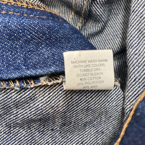 VTG 1980s JC Pennys Jeans Men's 38x29 Blue Big Mac Workwear Lite Wash Denim USA - Picture 5 of 15